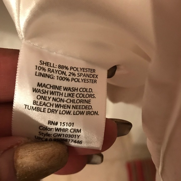 Vintage Whipped Cream DoubleBreasted Waist Coat Jacket ladies Sz2x - Picture 8 of 8